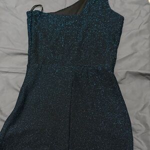 Superdown Glittery Midnight Blue Dress
